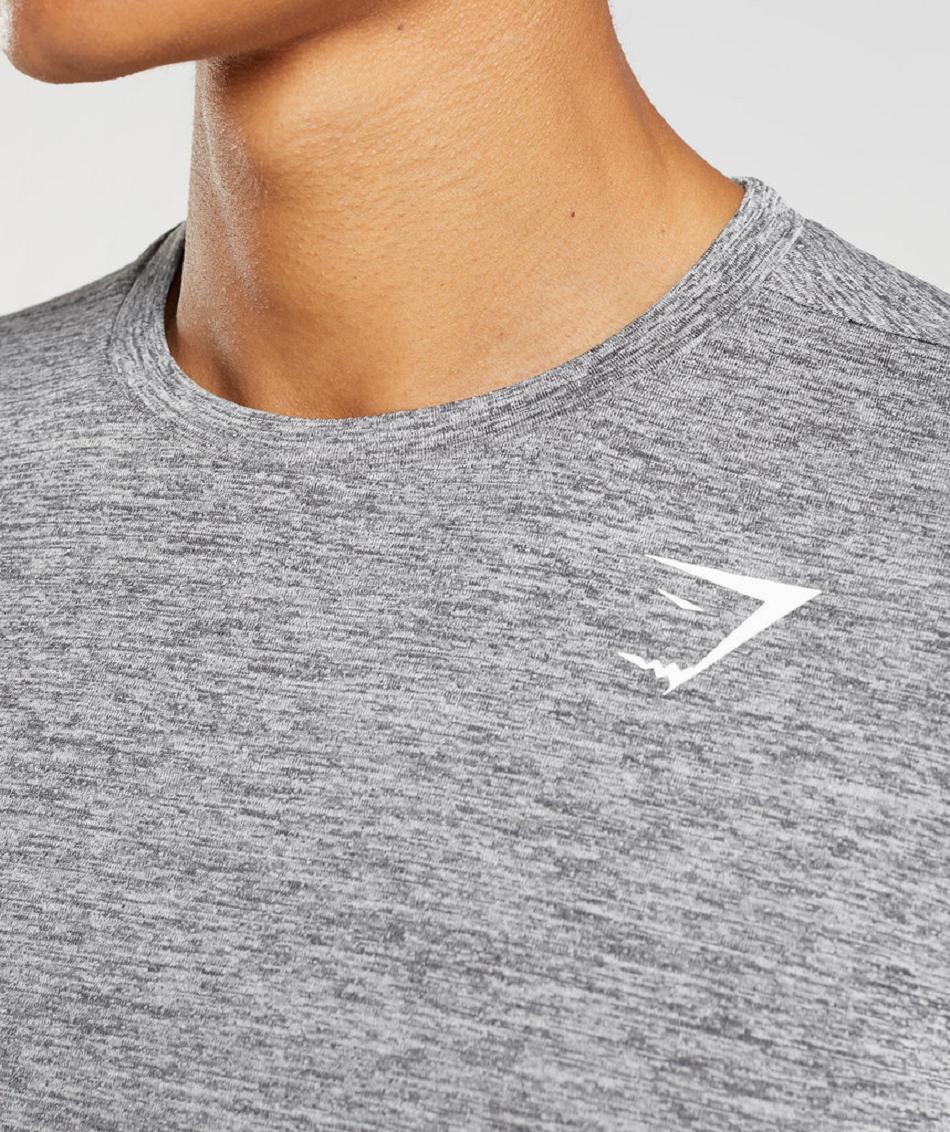 Gymshark Arrival Muške Dugi Rukav Sive Svijetlo Sive | HR 2659EBC